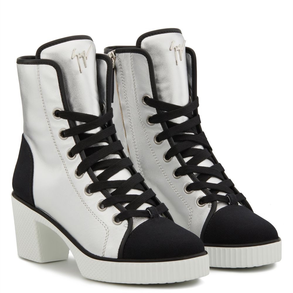 Giuseppe Zanotti Nidir Silver Boots